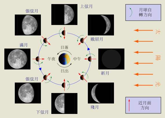 月食的先后顺序图图片