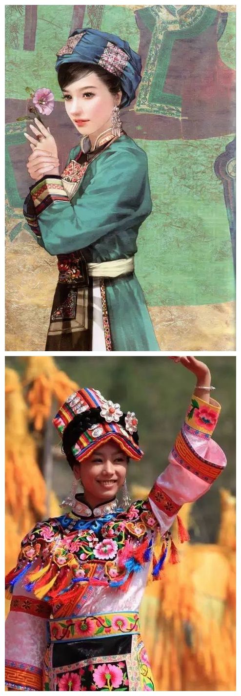 中国56个民族传统服饰大全