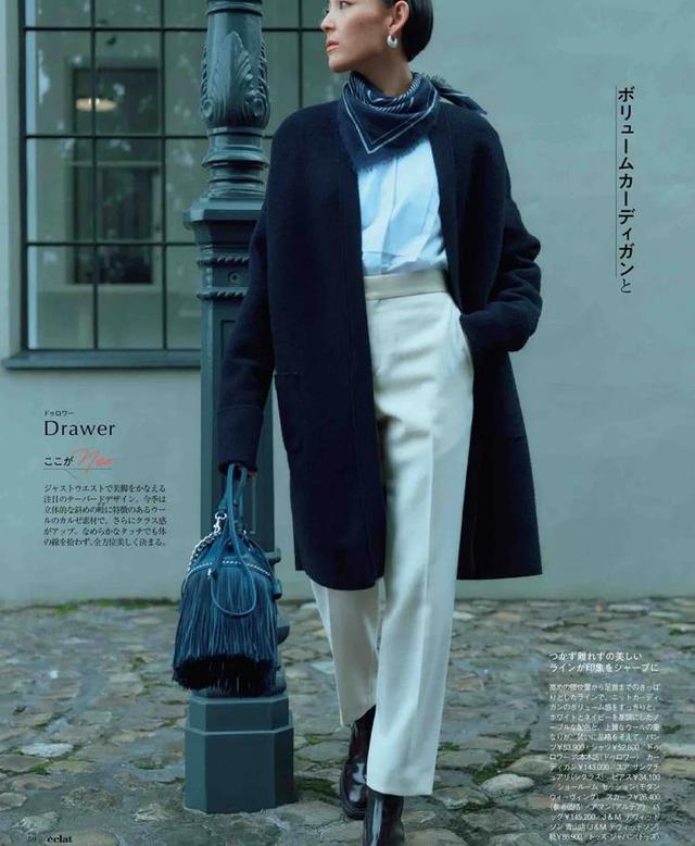 40岁的中年女人，冬季穿大衣多配这几款裤子，优雅又得体