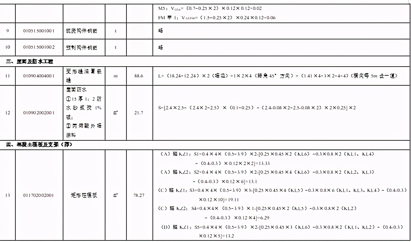 某办公楼工程量清单编制实例