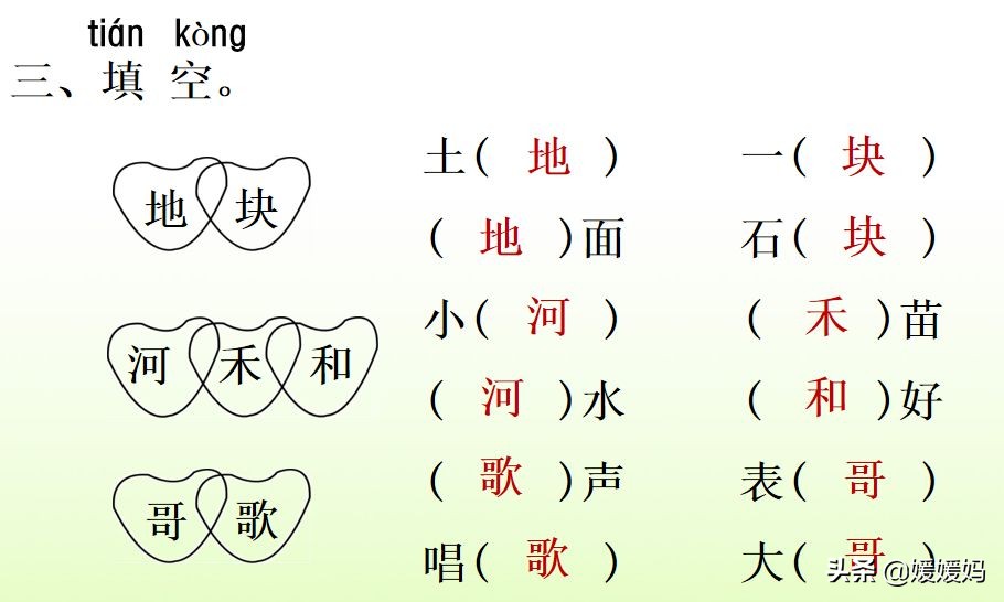 一年级下册语文课文5《小公鸡和小鸭子》图文详解及同步练习