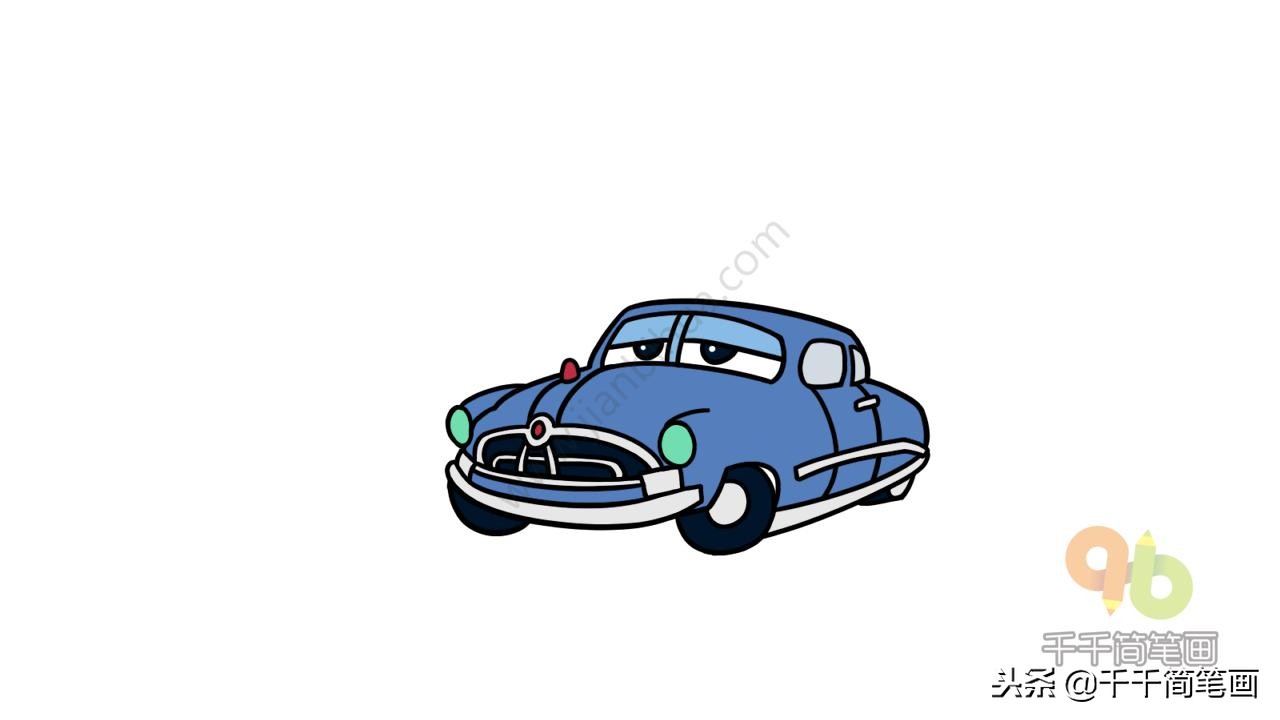 幼儿画赛车图片大全(儿童简笔画:赛车总动员系列)