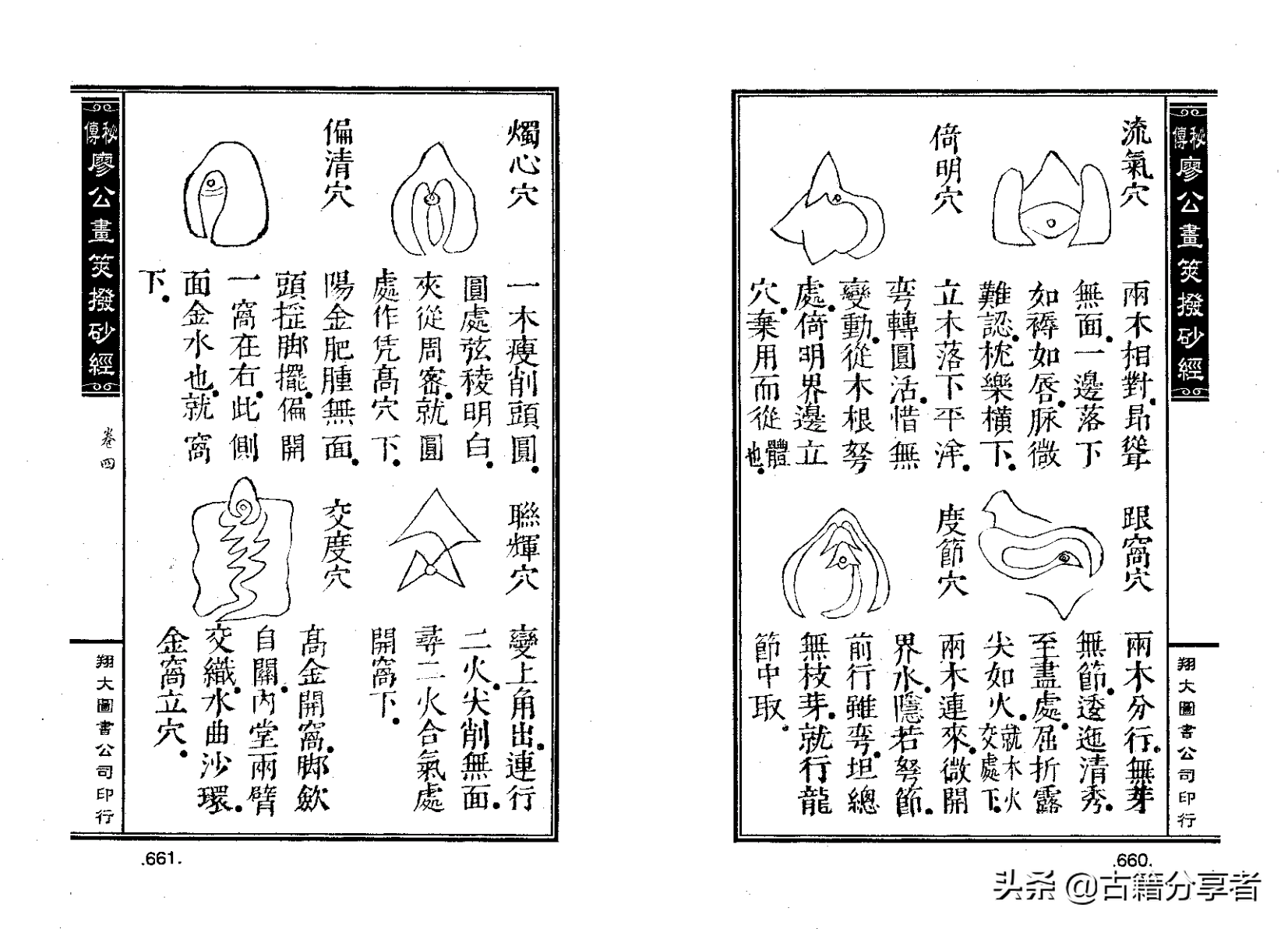 风水地理阴宅穴位详解‘秘传廖公拔砂经’四卷2部份