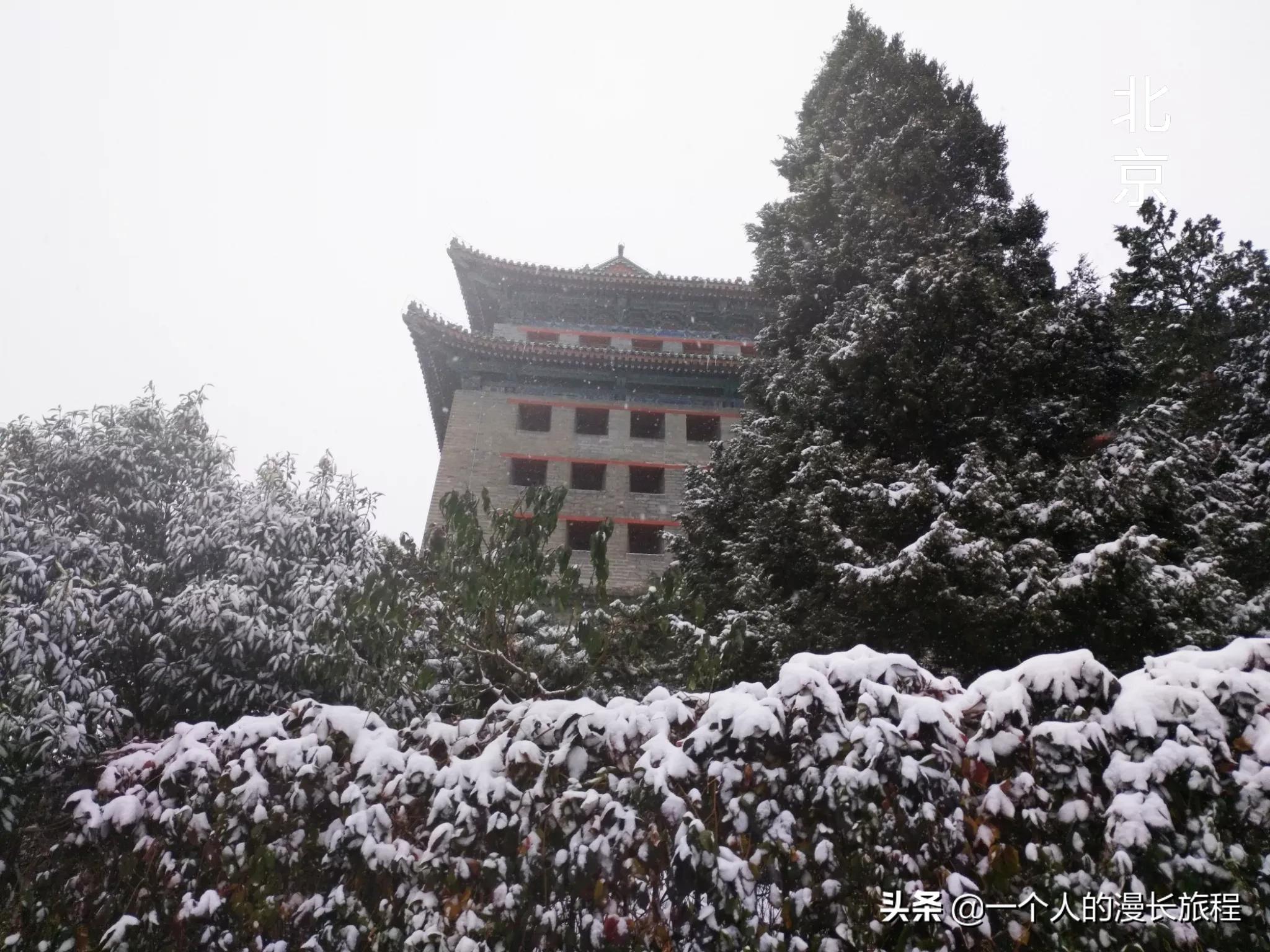 在北京站后-送你一场跨越600年的城墙雪景