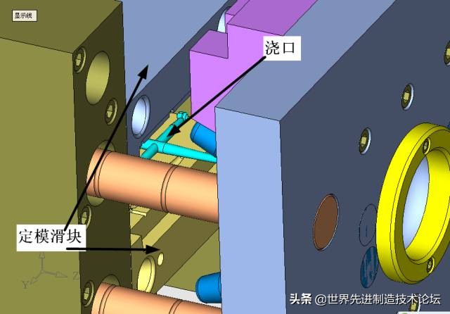 这个经典模具结构：4 面滑块+动模缩芯，无数人搞不定