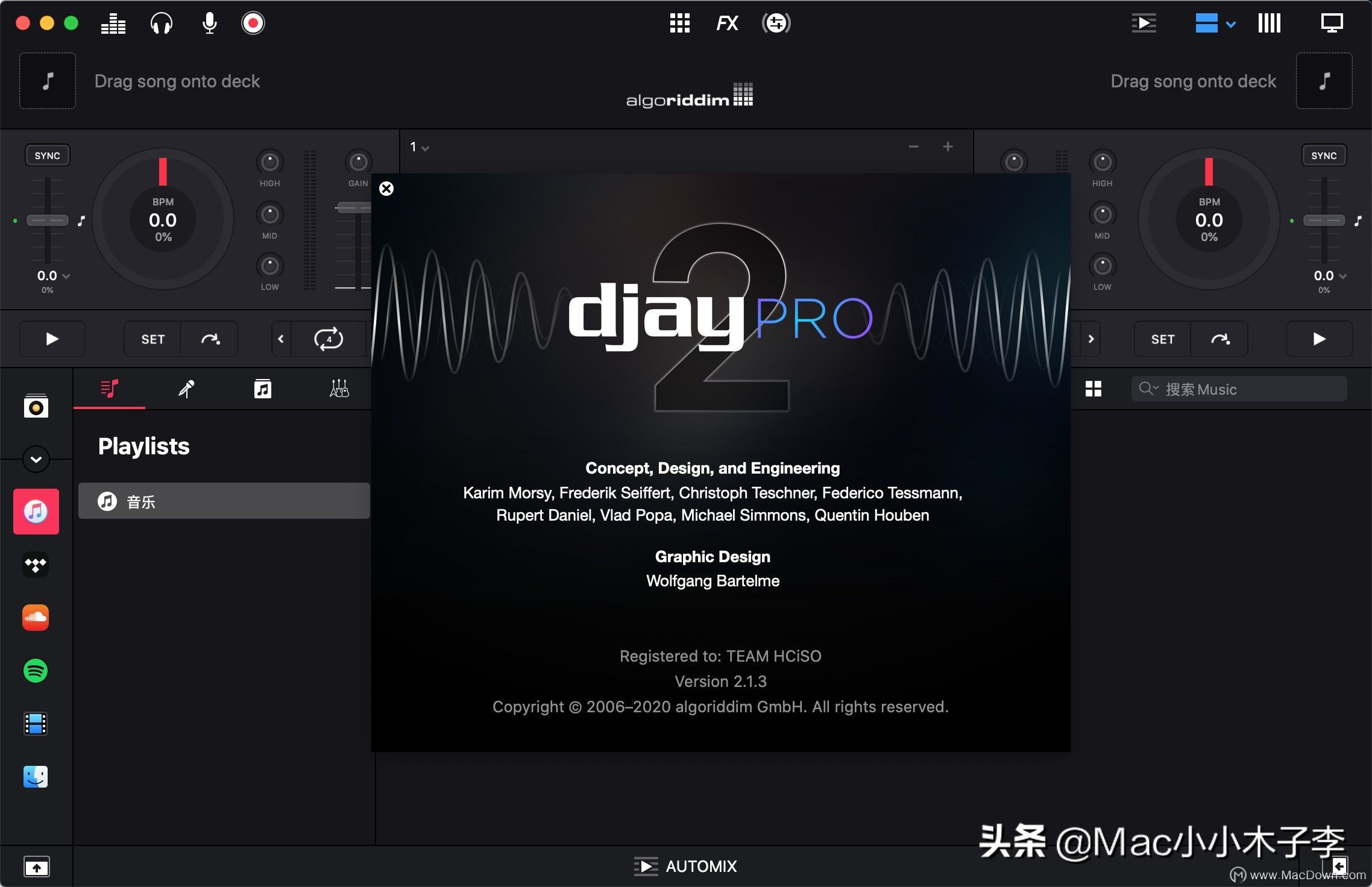 Algoriddim djay Pro for mac(dj混音软件)