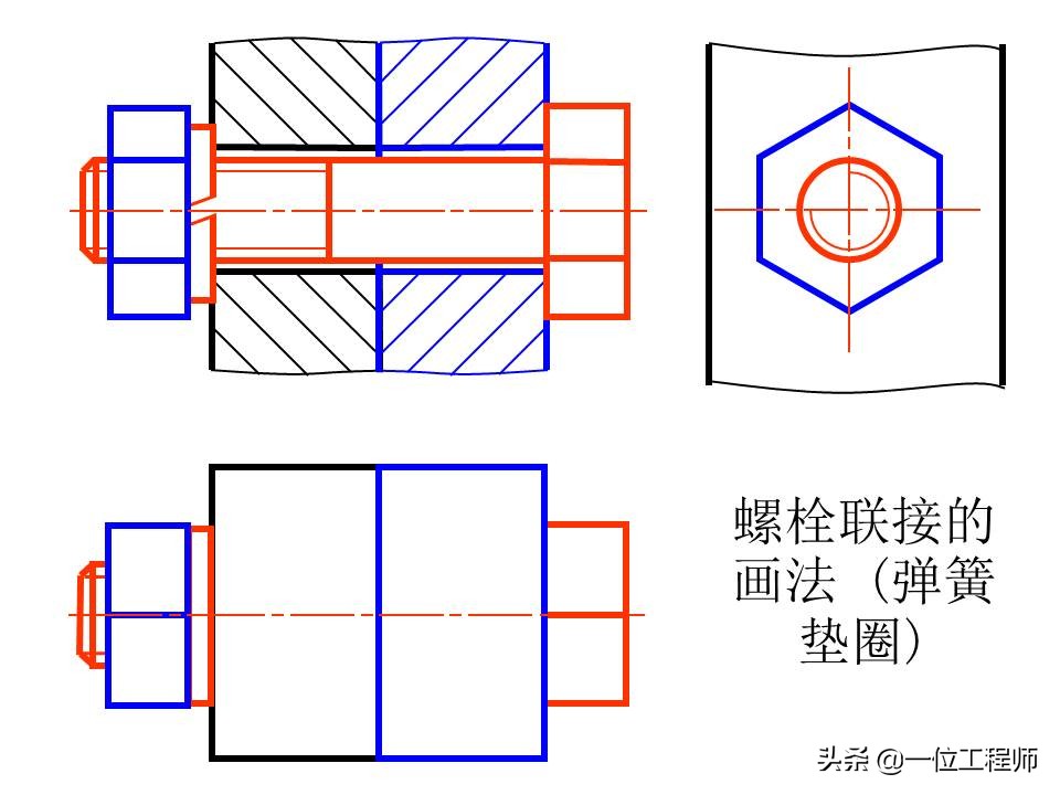 机械制图螺纹连接件的画法，63页内容详细介绍螺栓、螺钉的画法