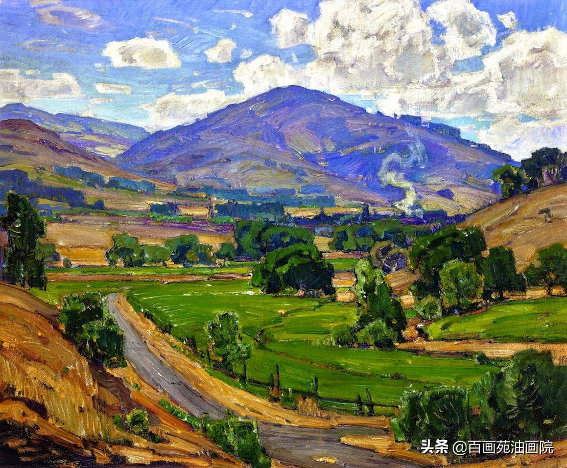 油画风景基础知识:山的画法