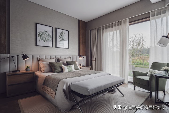 臥室背景牆别放空，这样设计美极了