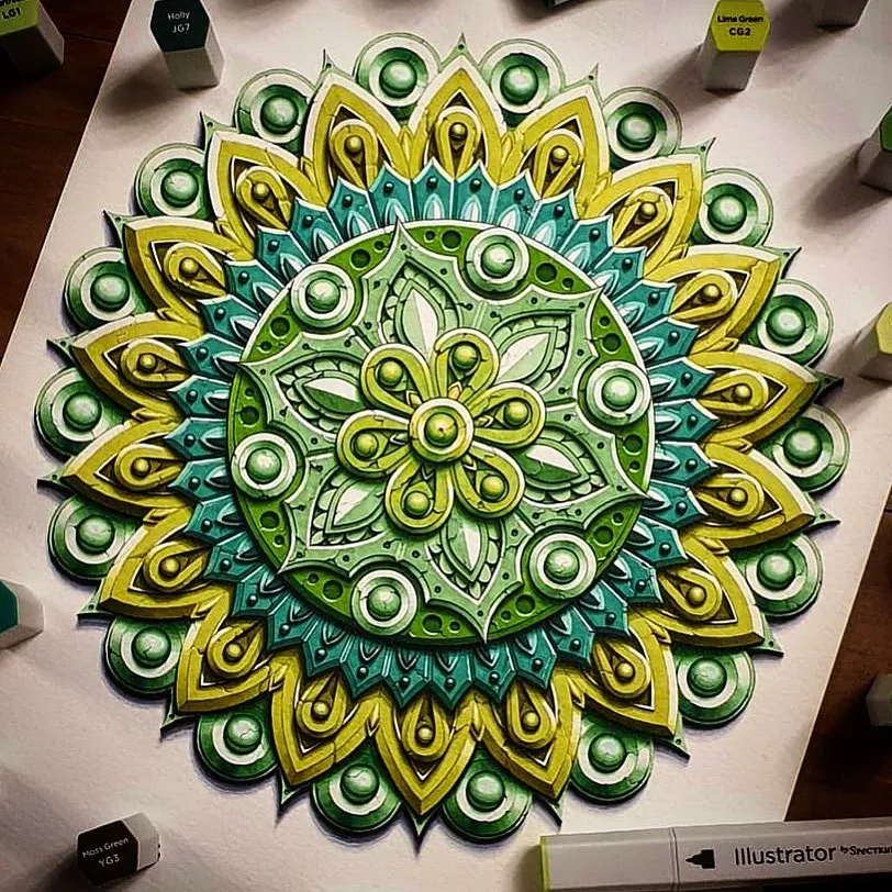 画这种竟能治好抑郁?这些超牛的解压图案,拯救了自杀边缘的男人