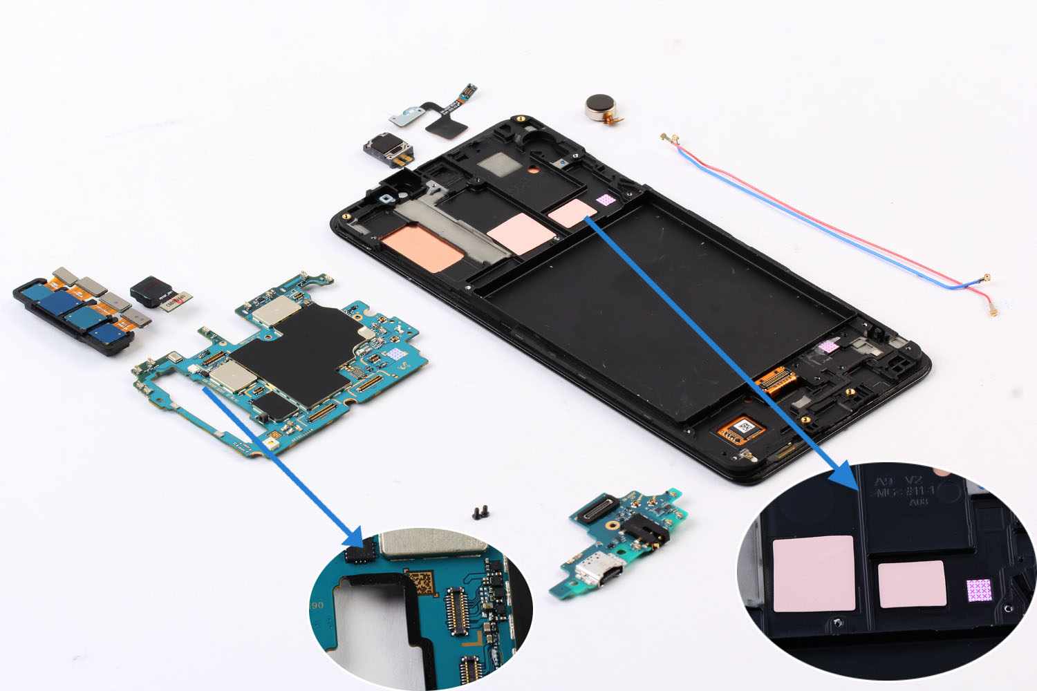 三星 galaxy a9s 拆解