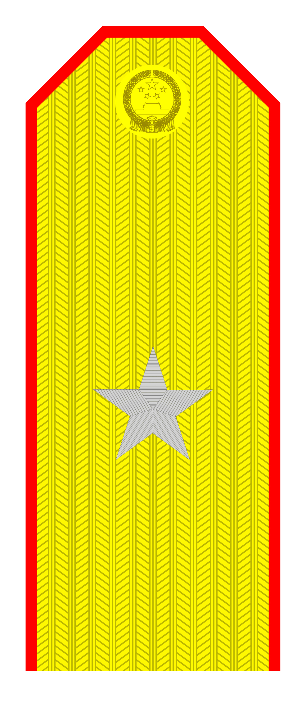 解放军肩章大小图片（解放军55式军衔军官常服肩章一览）