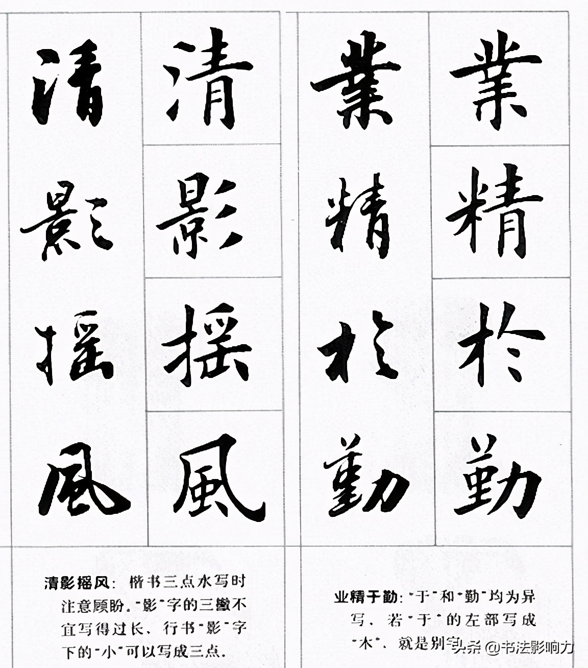 田英章楷书行书对照字帖《四字名言荟萃》