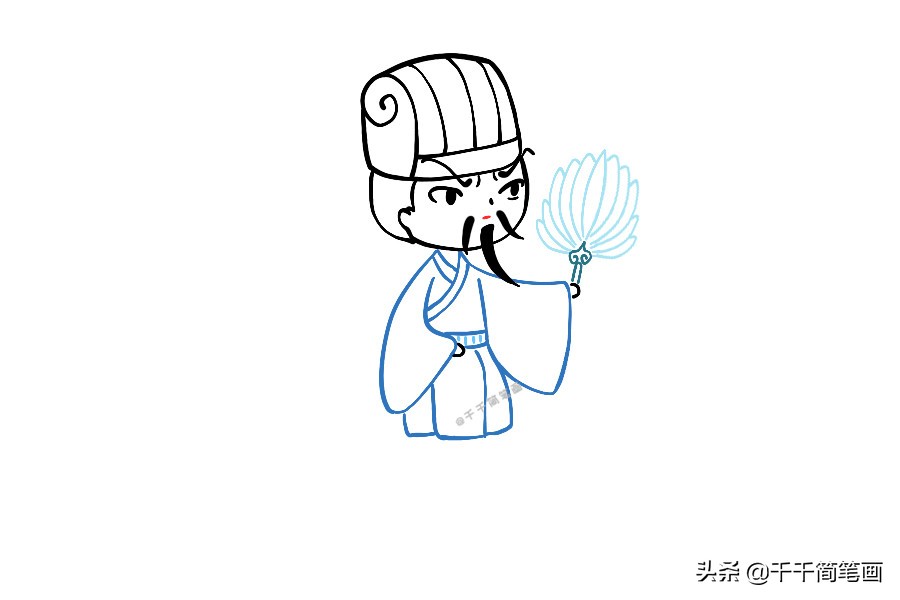 【收藏版】跃然纸上,三国演义人物形象简笔画