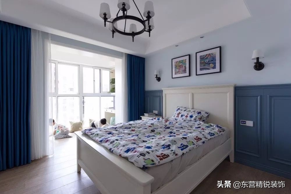 30款卧室阳台装修效果图，卧室阳台窗帘这样装真美