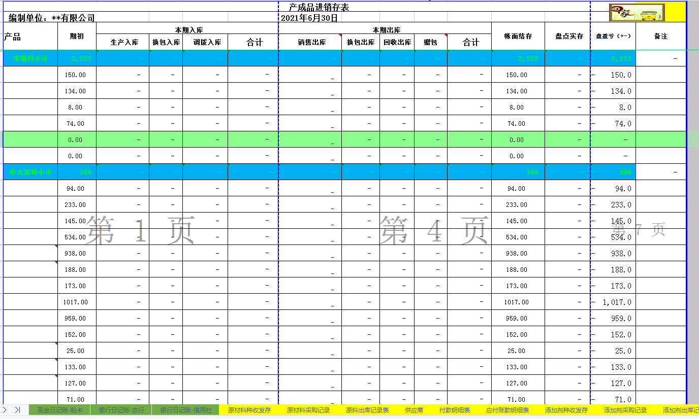 全自动一体化财务系统,总账+明细账+日记账+报表,录入数据就能用