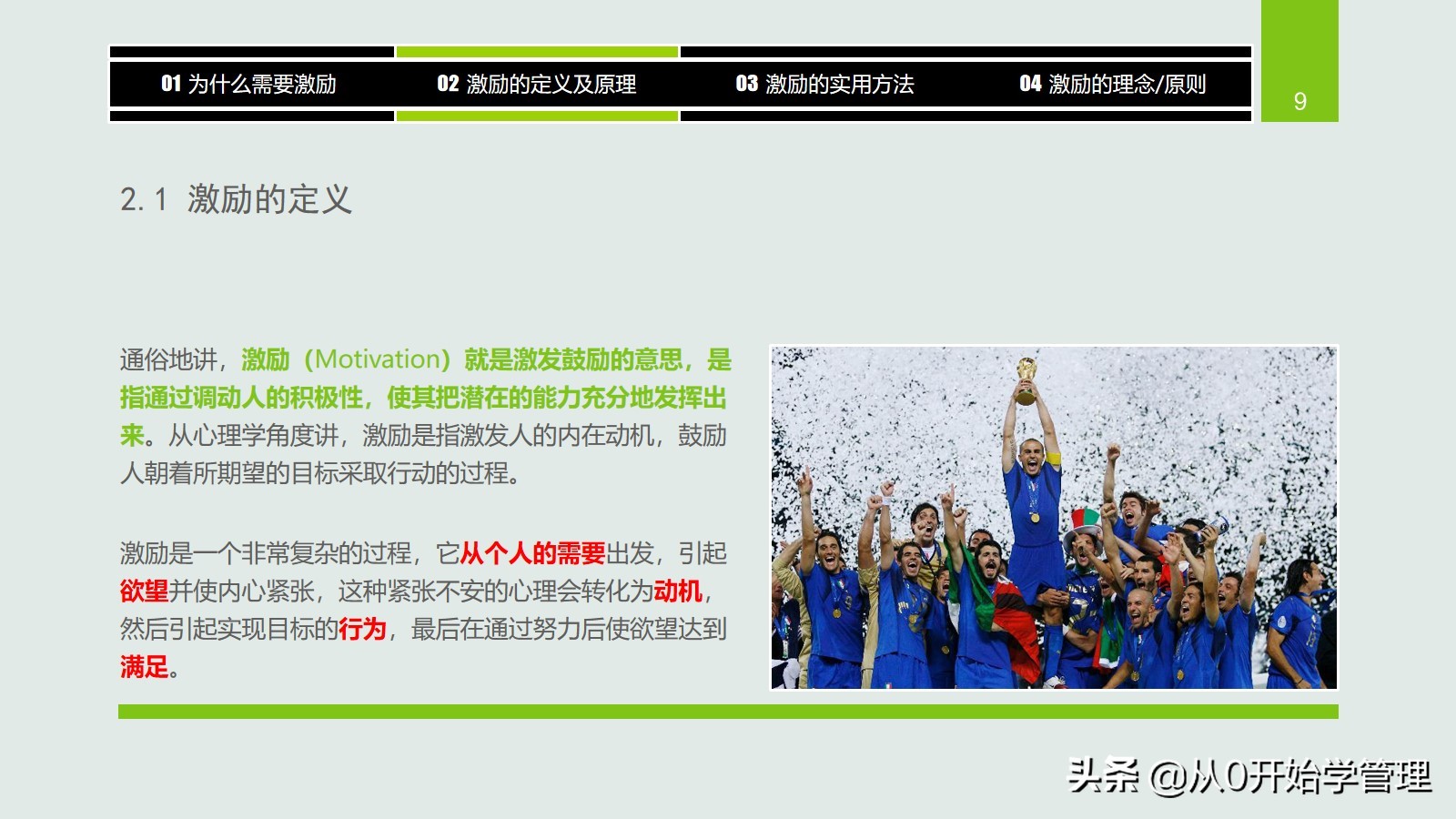 干货分享：用于中高层管理者培训，激励方法集萃