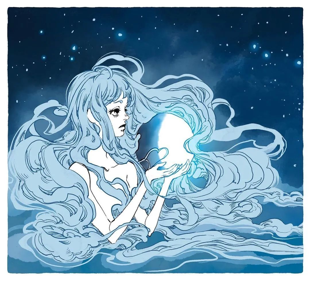 又酷又炫的60张线描马克笔少女,动感,帅气的画风,简单清新