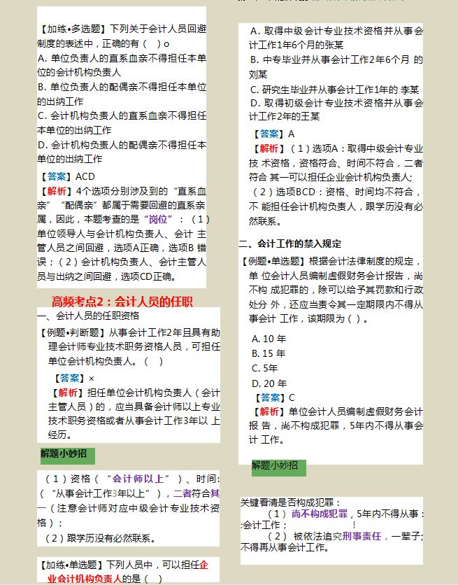 熬了整整7夜，我把21年初级经济法汇总120个高频考点，附记忆口诀