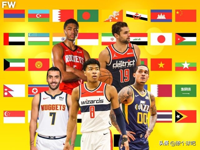 nba世界队是哪些国家(美媒排NBA6大洲最强阵容，亚洲南美凑一队，欧洲能挑战北美？)