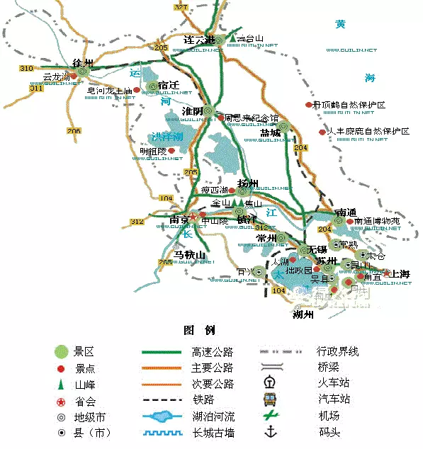 全国旅游地图精简版，收在手机里很方便