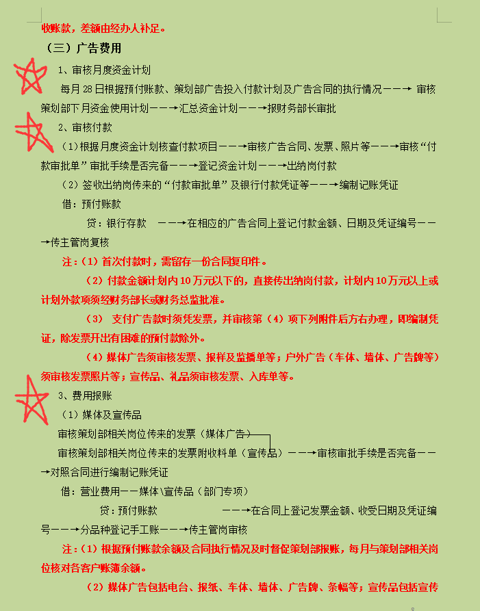 看完刘会计编制的财务工作流程，终于明白她为啥可以月薪2万了