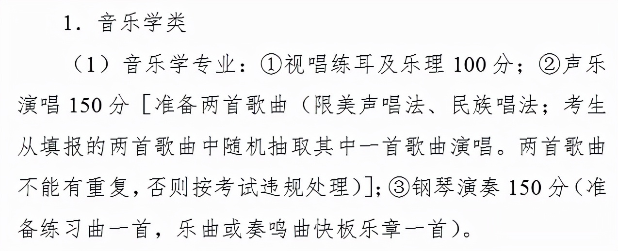 中职生也能通过艺体上本科!来看看2022四川省艺体考试大纲