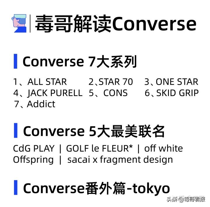 匡威球鞋(匡威粉丝福利，Converse全系列解读（附彩蛋）)