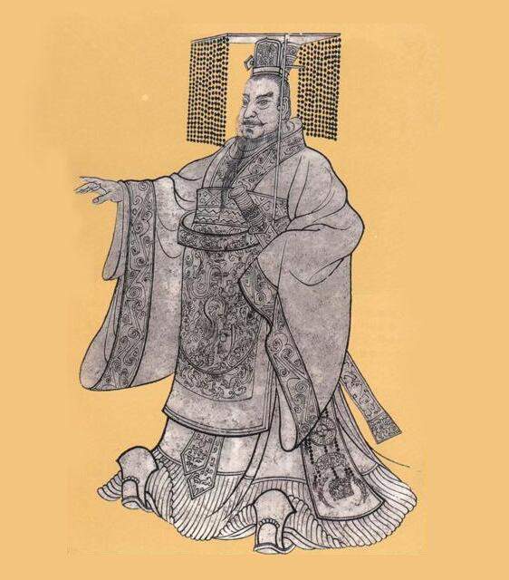 秦始皇画像平定嫪毐的叛乱,铲除吕不韦,重用李斯,王翦等人,灭韩,赵,魏