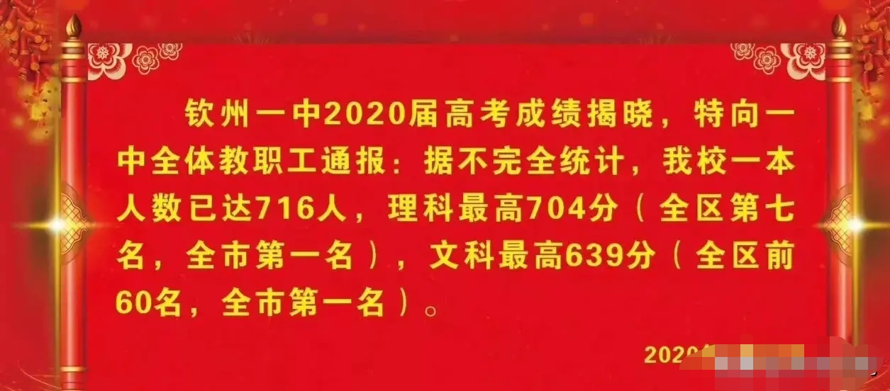灵山中学高考一本「灵山中学2021高考喜报」