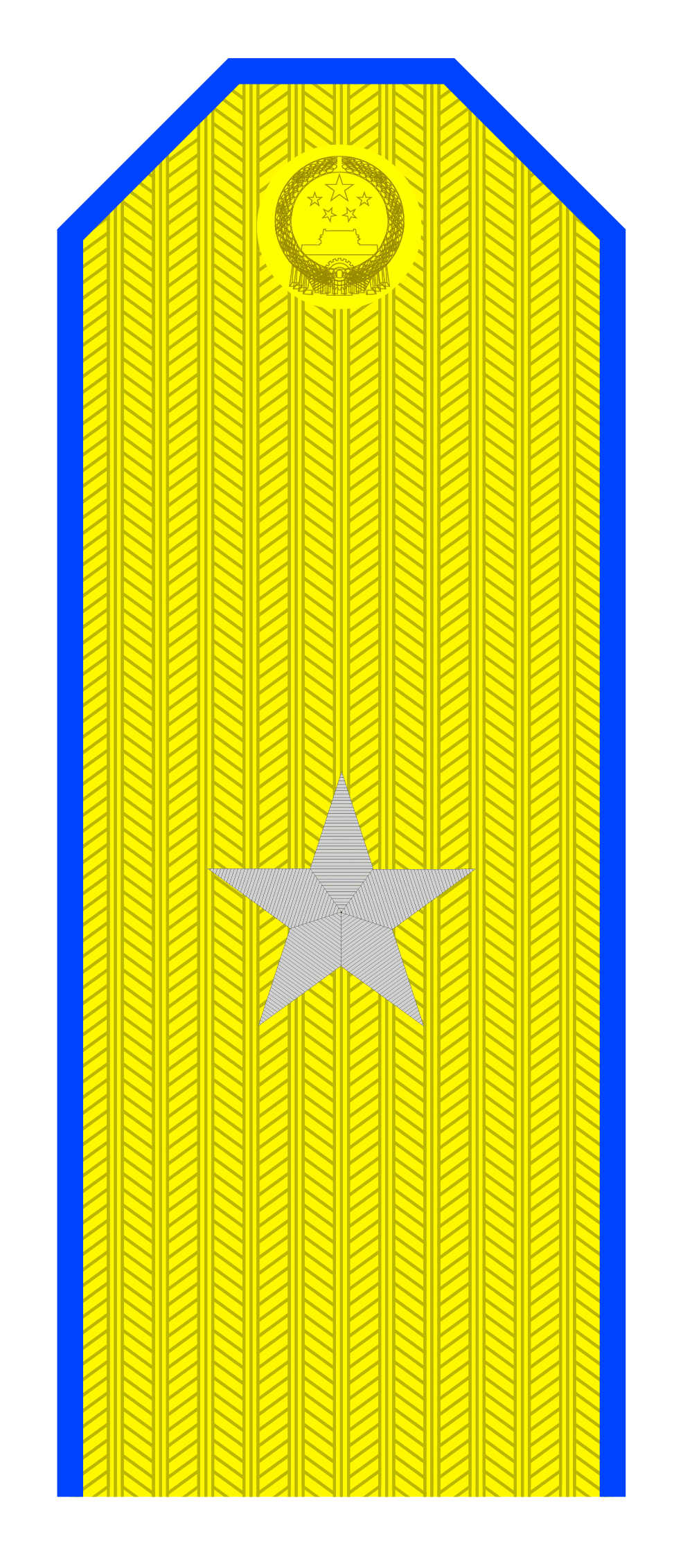 解放军肩章大小图片（解放军55式军衔军官常服肩章一览）