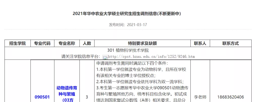 农学考研推荐院校！部分985、211还有调剂名额
