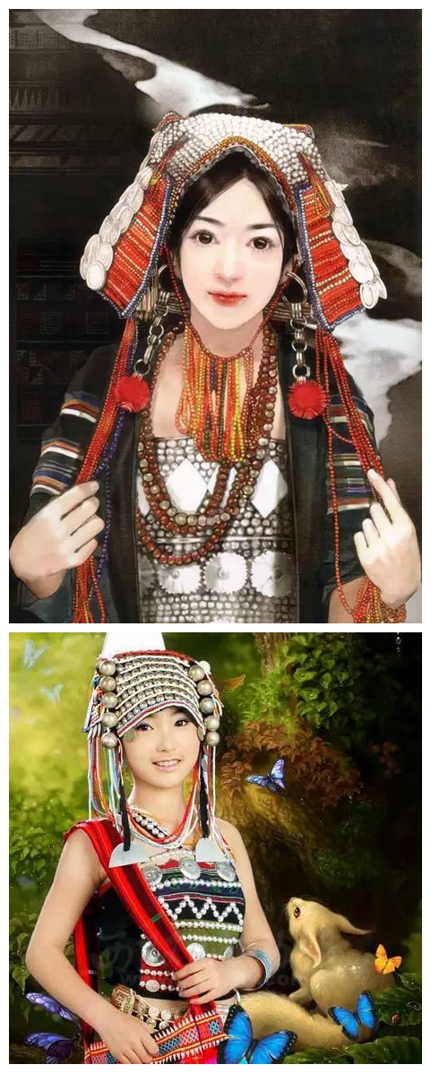 中国56个民族传统服饰大全