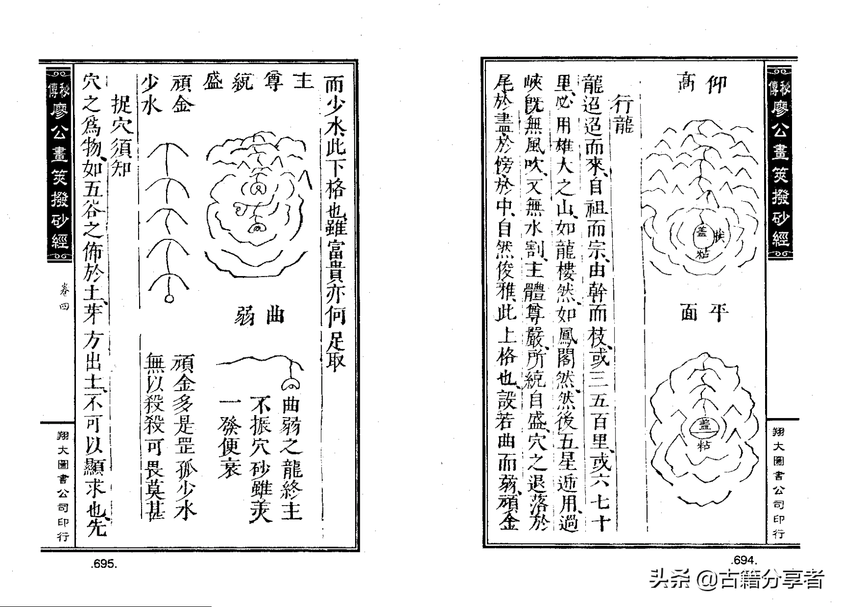 风水地理阴宅穴位详解‘秘传廖公拔砂经’四卷2部份