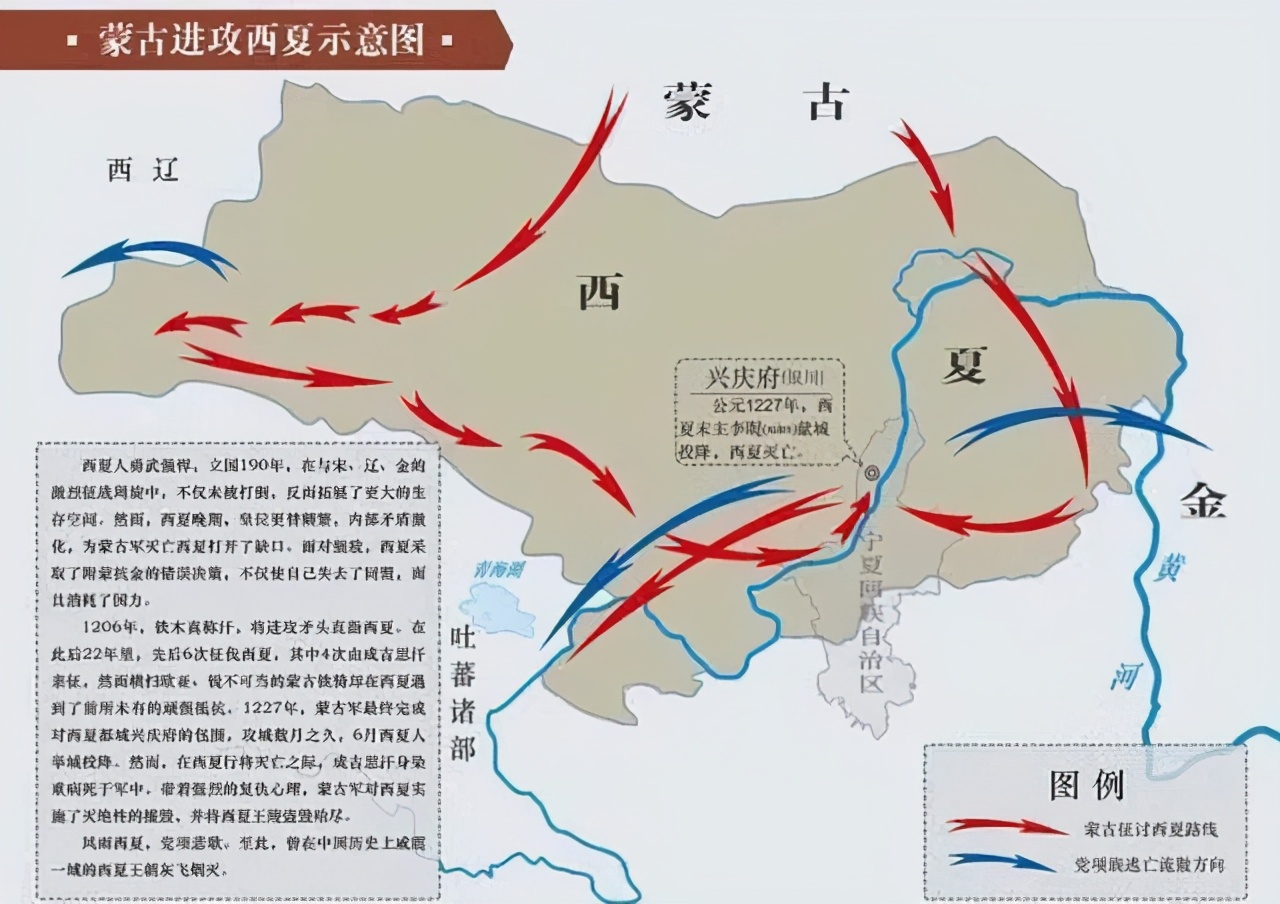 不久,成吉思汗在第一次进攻金国的"野狐岭之战"中歼灭了金国数十万