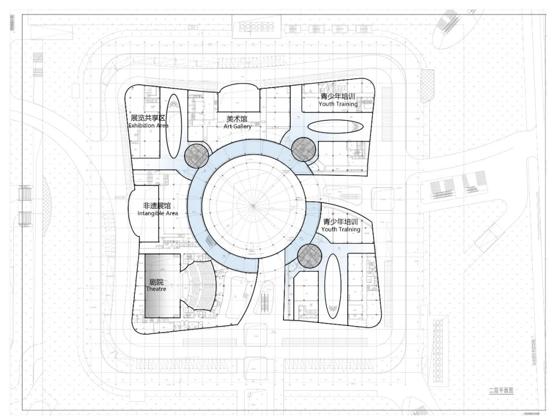 杭州萧山城市文化公园设计方案,如“星系”转动汇聚