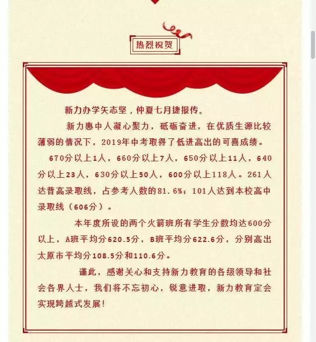 太原初中哪个好，中考成绩瞧一瞧！你最想去哪一所？