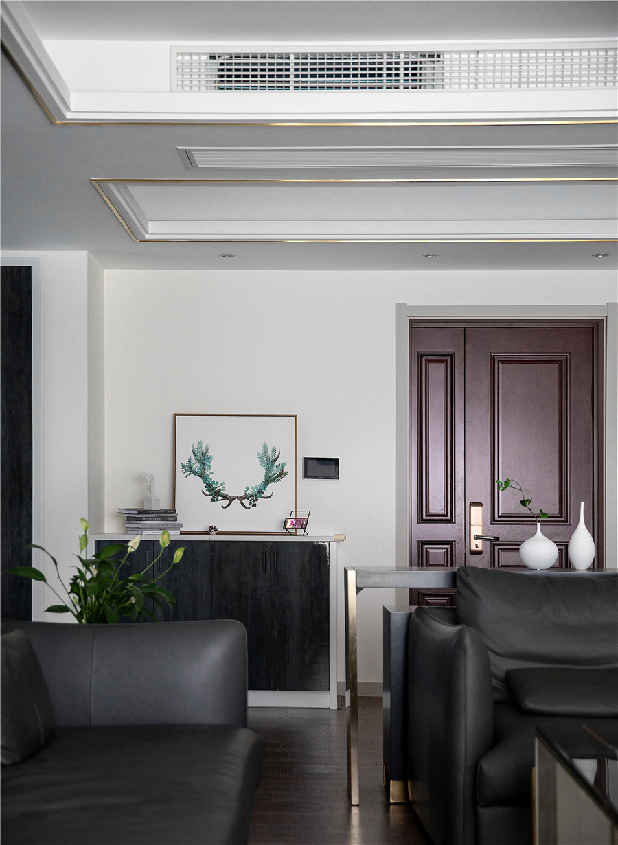 200㎡现代风设计，开放式厨房+餐厅+吧台，轻松自然的生活