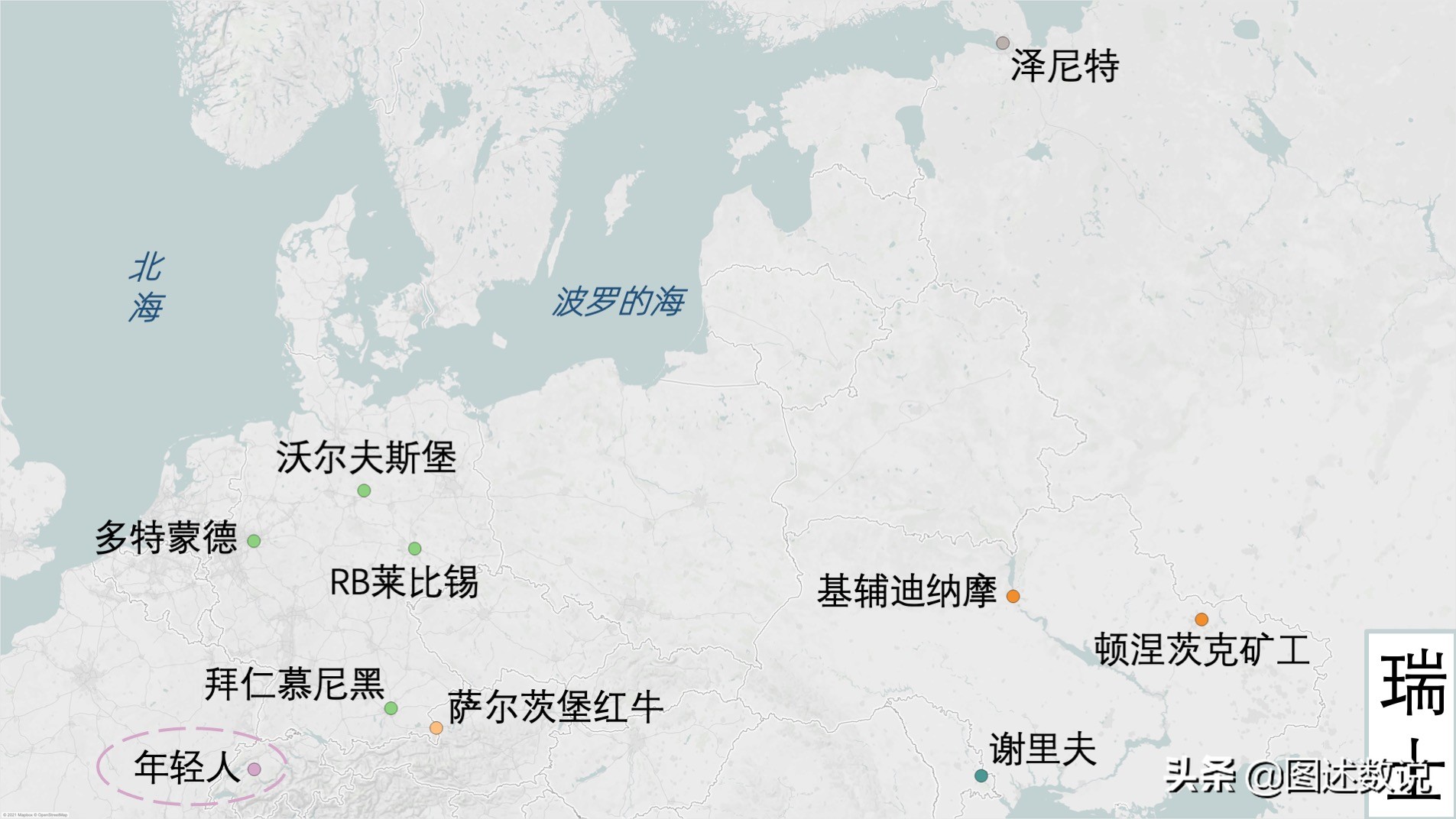 欧冠上下半区划分(2021-22赛季欧冠32队地理位置完全分析-2 中欧东欧)