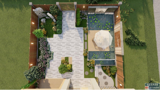 先和大家说一下我在设计这个庭院时候的想法.