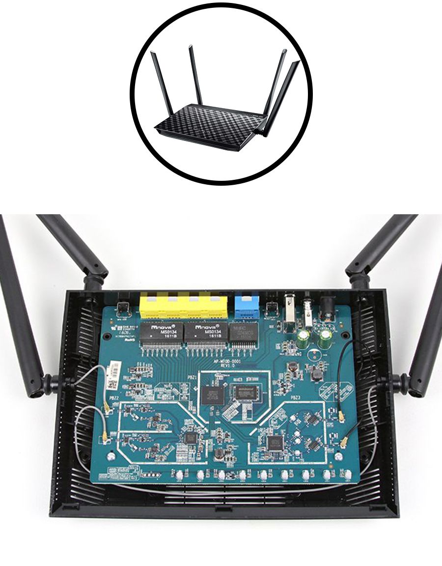 最後是華碩大哥的 rt-ac1200gu,同樣是 mt7621at 處理器,128mb ram