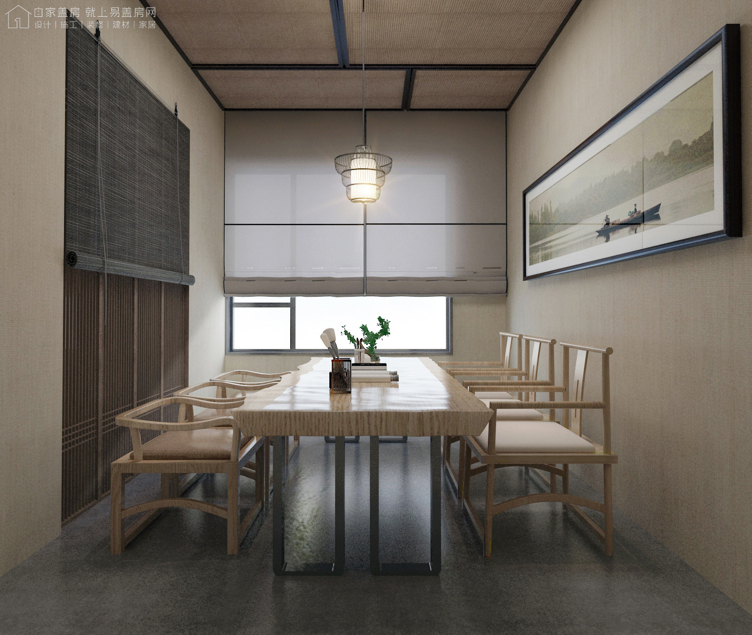 太惊艳，古风古韵，北京中关村新中式茶室室内设计和室内装修