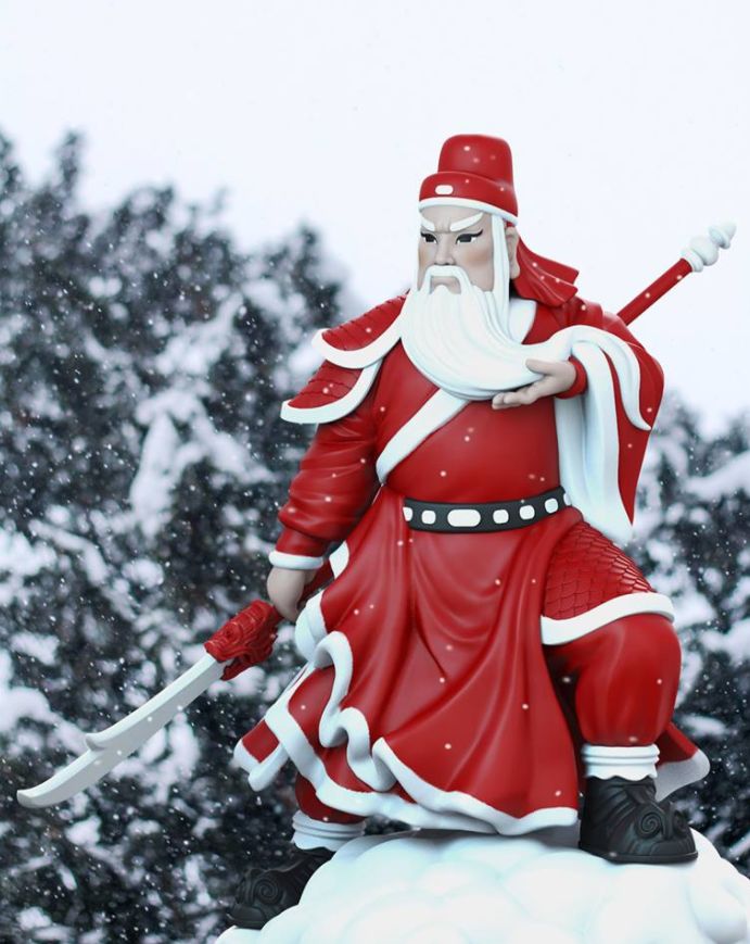 国外脑洞大开,关云长化身圣诞老人,网友吐槽:中西合拍