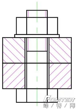 AutoCAD教程之绘制螺栓连接组合图