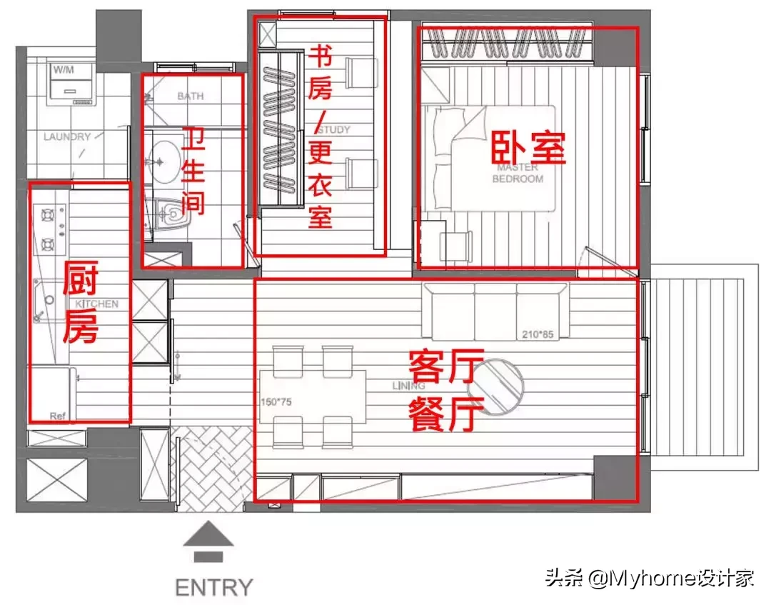 50-60m²的小户型可以好看成什么样？3个改造案例颠覆你的眼界