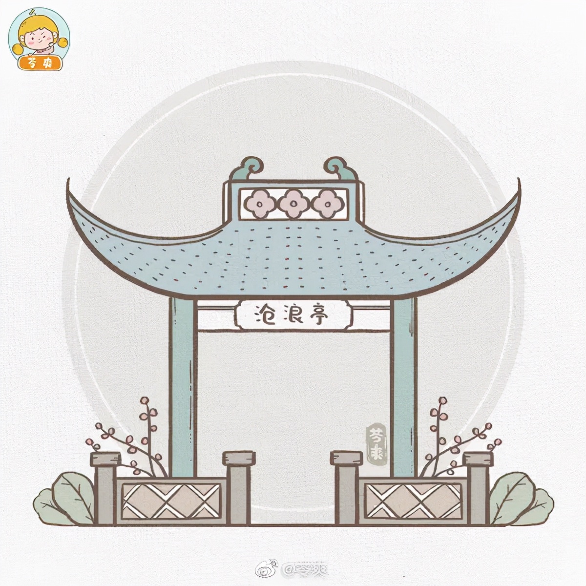 古风建筑手绘简笔图片