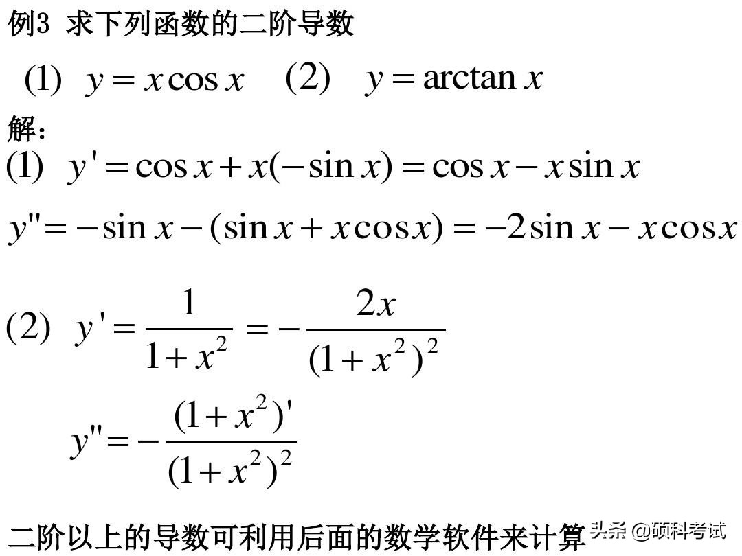 高等数学导数公式大全与运算法则，考研一定要多练，收藏好！