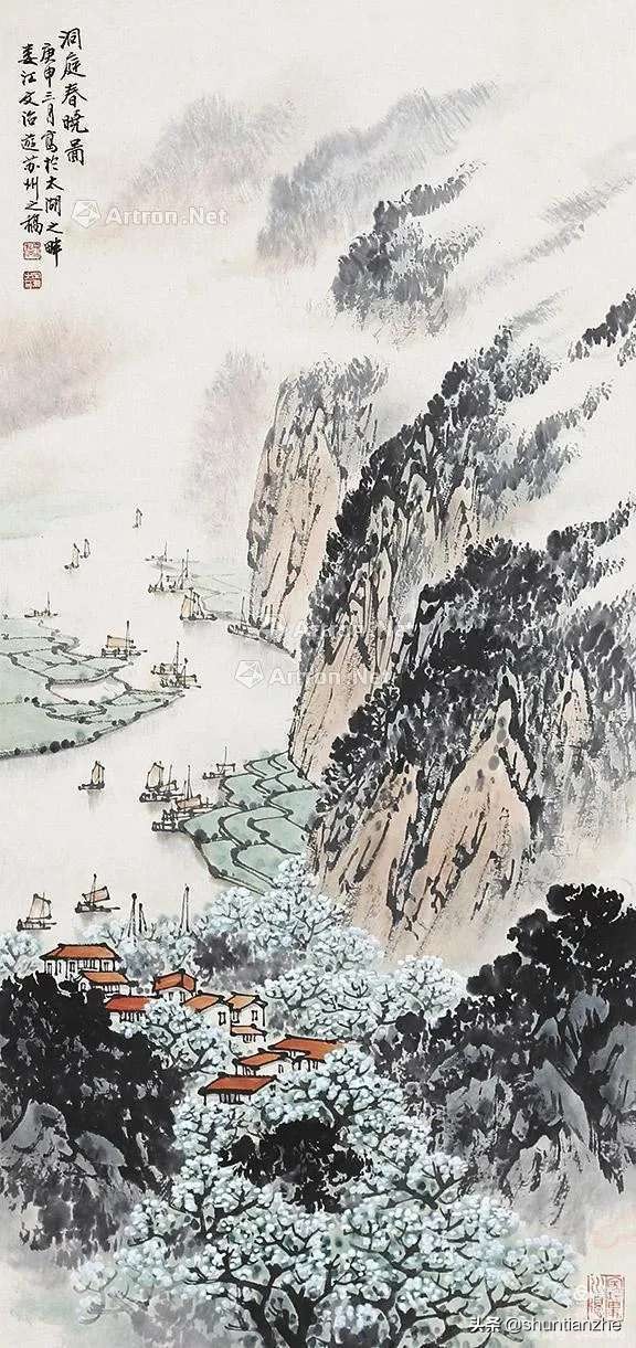 春晓图片(名家山水画《春晓图》欣赏)