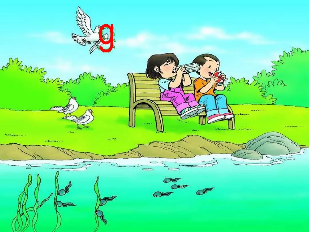 部编版一年级语文上册汉语拼音5《g k h》图文讲解