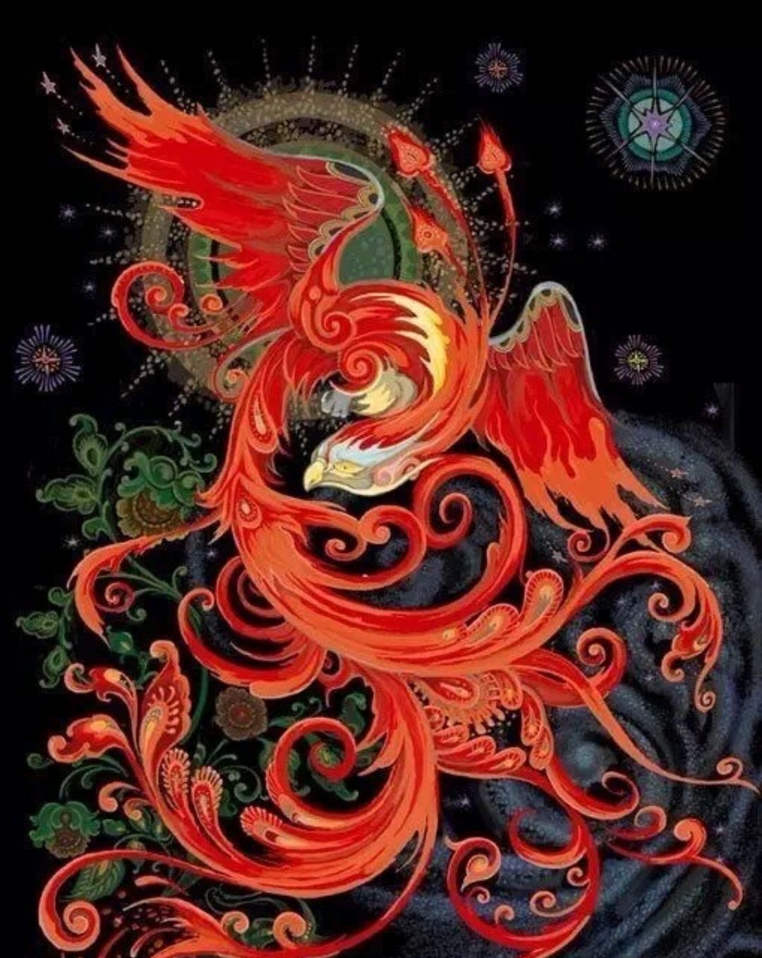 传统纹身图案寓意第六集:凤凰(上)